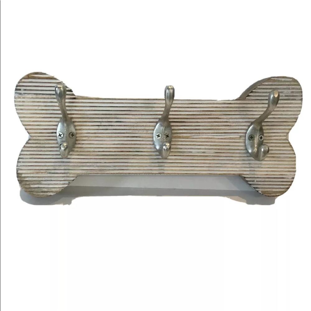 Dog Bone Wood Wall Mounted Hanger